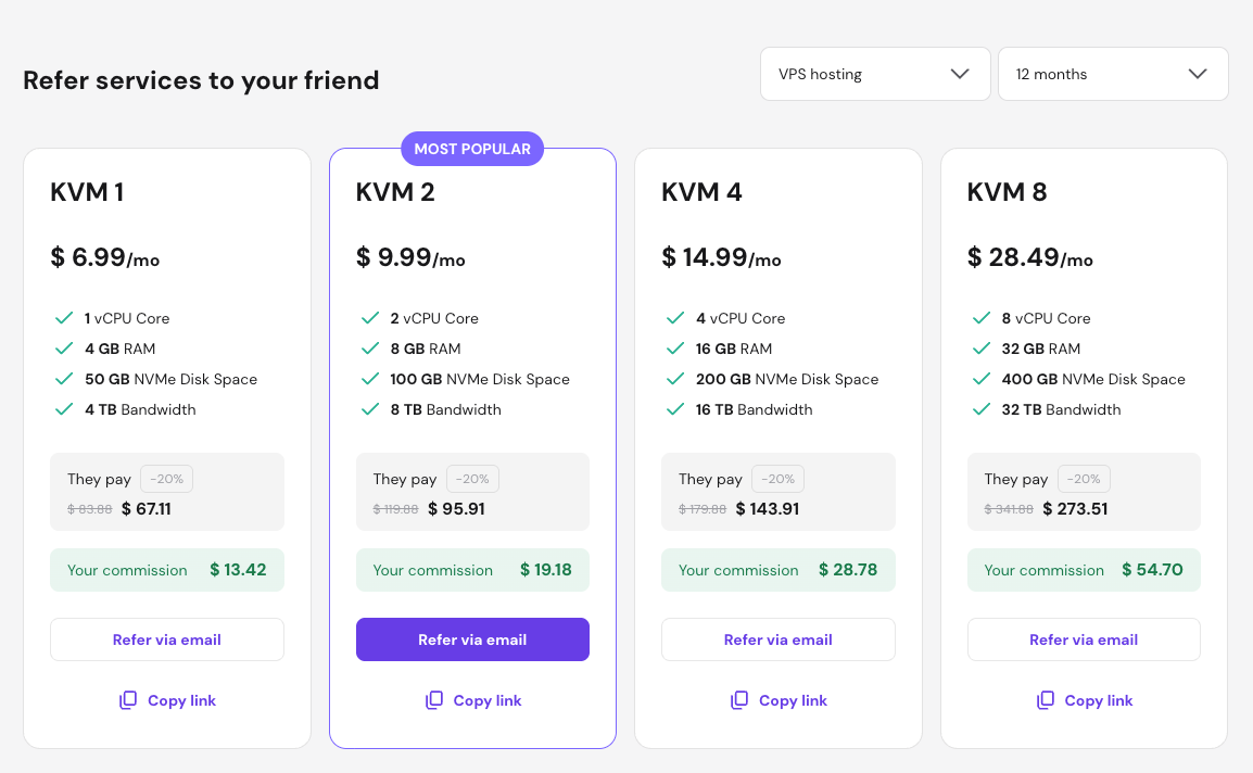 Hostinger VPS-Pläne: KVM2 ist die empfohlene Wahl für OpenClaw